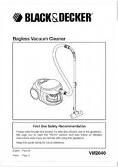 Black & Decker VM2040 Manual