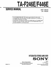 Sony TA-F246E Service Manual