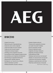 AEG B18CS10 Original Instructions Manual