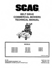 Scag Power Equipment SW36-14KA Technical Manual