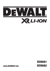 DeWalt DCN681N Original Instructions Manual