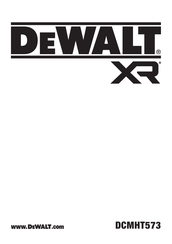 DeWalt XR DCMHT573 Original Instructions Manual