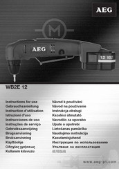 AEG WB2E 12 Instructions For Use Manual