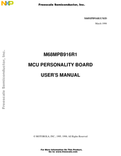 Motorola M68MPB916R1 User Manual