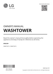 LG Studio WashTower SWW 50 3 Series Owner's Manual