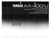 Yamaha AX-400/U Owner's Manual
