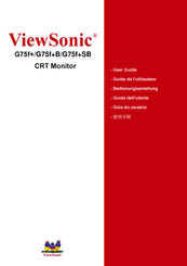 ViewSonic G75f+SB User Manual