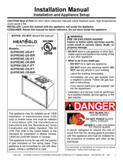 Heat & Glo SUPREME-I25-IFT Installation Manual