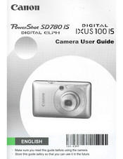 Canon PowerShot SD780 IS Digital ELPH User Manual