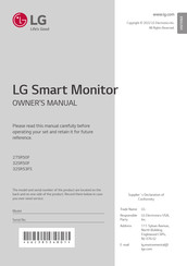 LG 32SR53FS Owner's Manual