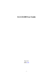 LG LGLX1200 User Manual