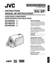 JVC GZ-MG330U Instructions Manual