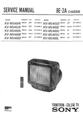 Sony TRINITRON KV-M1401K Service Manual