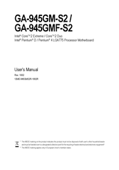 Gigabyte GA-945GM-S2 User Manual