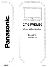 Panasonic CT-34WDM60 Operating Instructions Manual