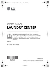 LG WT2116BRK Owner's Manual