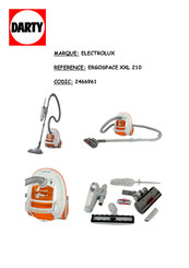 Electrolux ERGOSPACE XXL 210 Operating Instructions Manual