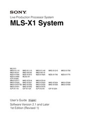 Sony MZS-X1610 User Manual