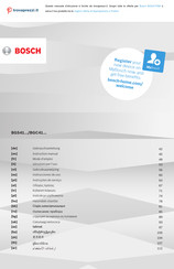 Bosch BGS41FAM Instruction Manual