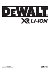 DeWalt DCS365N Original Instructions Manual