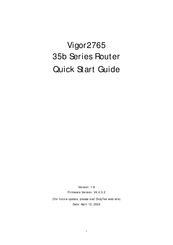 Draytek 35b Series Quick Start Manual
