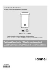Rinnai REU-NB3237FF-US Conversion Manual