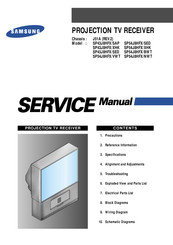 Samsung SP54J8HFX/SED Service Manual