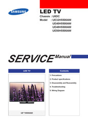 Samsung UE H5500AW Series Service Manual