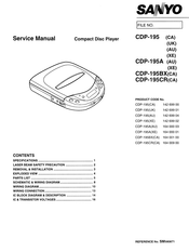 Sanyo 164 000 01 Service Manual