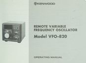 Kenwood VFO-820 Operating Manual