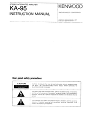 Kenwood KA-95 Instruction Manual