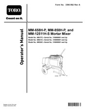 Toro MM-658H-P Operator's Manual