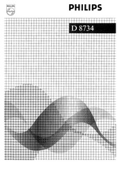 Philips D 8734 Manual