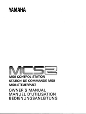 Yamaha MCS2 Owner's Manual
