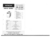 Hitachi HB-C103 Service Manual