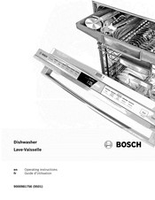 Bosch SPV68U53UC/28 Operating Instructions Manual