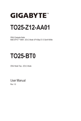 Gigabyte TO25-BT0 User Manual