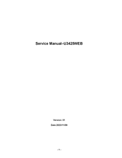 Dell U3425WE Service Manual