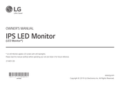 LG 21HK512D Owner's Manual