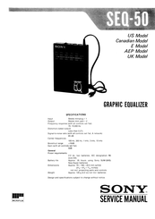 Sony SEQ-50 Service Manual