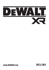 DeWalt XR DCL183 Original Instructions Manual