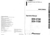 Pioneer DEH-1150 Operation Manual