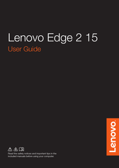 Lenovo Edge 2 15 User Manual