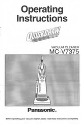 Panasonic QuickDraw MC-V7375 Operating Instructions Manual