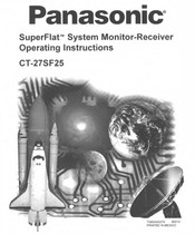 Panasonic CT-27SF25 Operating Instructions Manual
