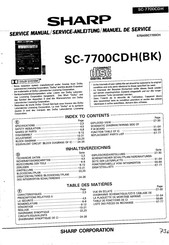 Sharp SC-7700CDHBK Service Manual