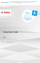 Bosch PXY875DW4E Information For Use