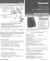 Panasonic KXTC1460W - CORDLESS 900 ANALOG Getting Started