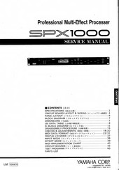 Yamaha SPX1000 Service Manual
