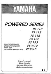 Yamaha PS W15 Owner's Manual